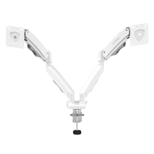 TITANPRO FL02-W (FMK-8715) 17-32" ÇİFT KOLLU AMORTİSÖRLÜ MONİTÖR STANDI (BEYAZ) - 9