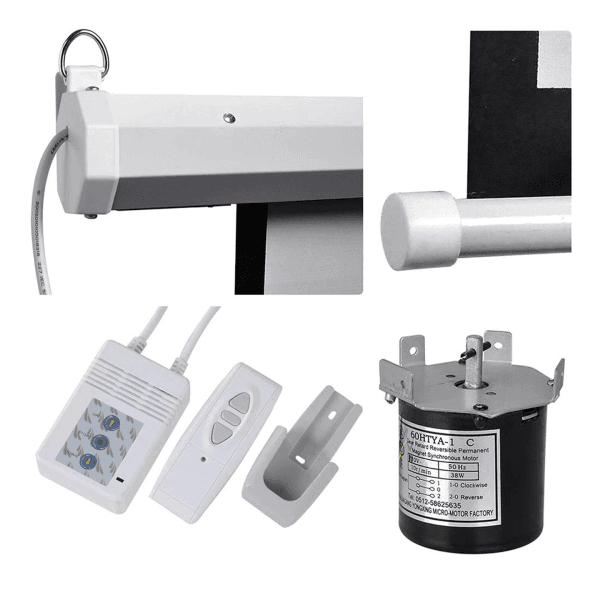 EVEREST EPP-180 180*180CM UZAKTAN KUMANDALI OTOMATİK PROJEKSİYON PERDESİ - 4