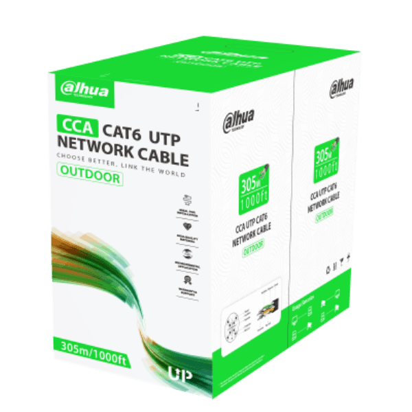 DAHUA PFM922-6UN-BLACK (SİYAH) 305 METRE CAT6 UTP OUTDOOR CCA KABLO - 2