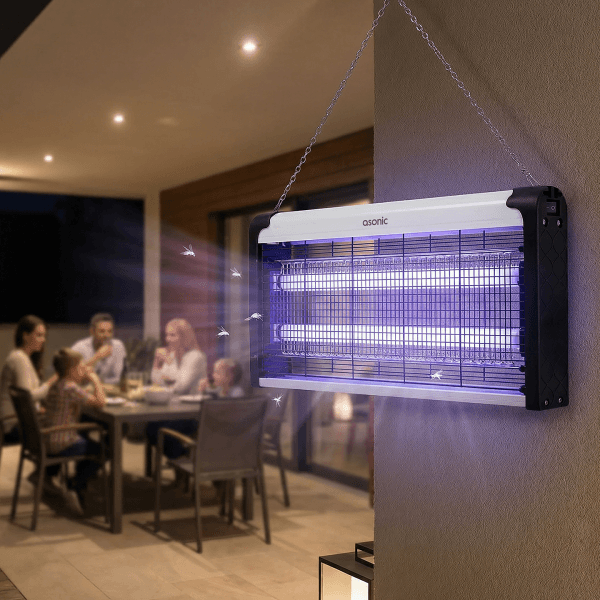 ASONIC S27 ÇİFT CAM LED ZİNCİR ASKILI SANAYİ TİPİ SİNEK ÖLDÜRÜCÜ XXL BOY 30W+ 2000V - 16