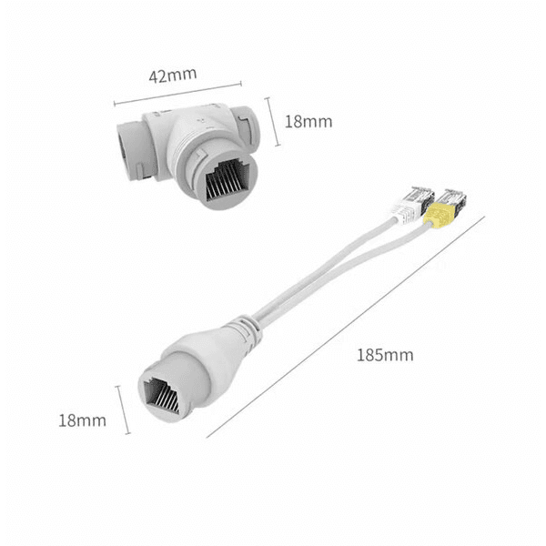 Q-PORT Q-SPLPOE1 POE SPLITTER 2-İN-1 AĞ KÖNNEKTÖRÜ+ 3 YOLLU RJ45 KONNEKTÖRÜ - 7