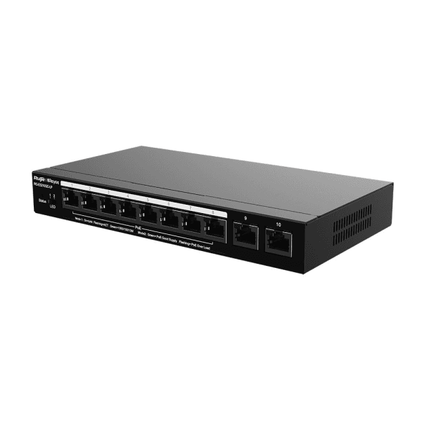 RUIJIE REYEE RG-ES210GC-LP 8 PORT 10/100/1000 8 PORT POE 2 PORT UPLINK 70 WATT RUJIE CLOUD YONETILEBILIR DESKTOP SWITCH - 4