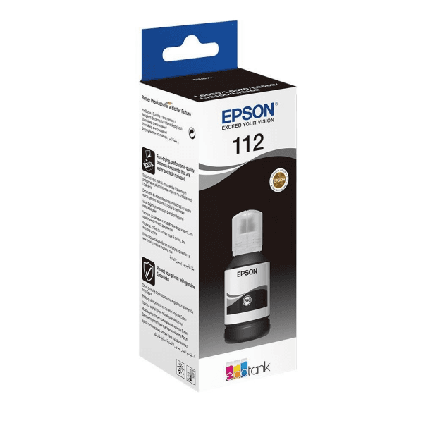 EPSON C13T06C14A 112 SİYAH MÜREKKEP KARTUŞ 7.500 SAYFA 127ML L15160 L15150 - 2