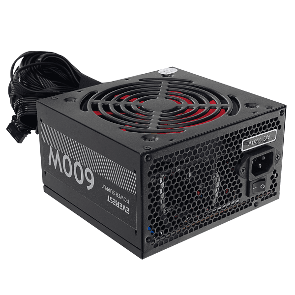 EVEREST EPS-600A PEAK 600W 12CM FAN 4*SATA AKTİF PFC OYUNCU PC DESTEKLİ POWER SUPPLY (KUTUSUZ) - 5