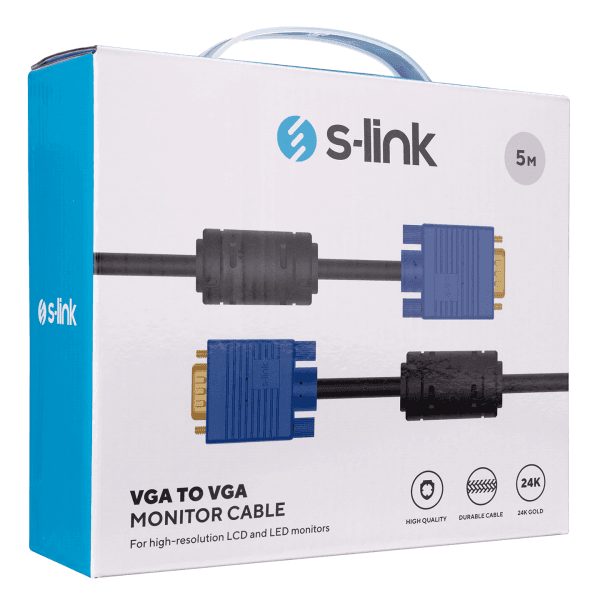 S-LINK SLX-176 X VGA M/M 5M MONİTÖR KABLOSU - 6