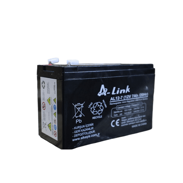 A-LINK AL12-7 12V 7AH 20HR BAKIMSIZ KURU AKÜ (K.10) (2016189) - 6
