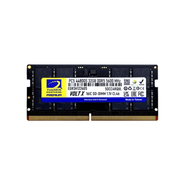 TWINMOS TMD532GB5600S46 32 GB DDR5 5600MHz VOLTX CL46 1.1V SODIMM NB - 2