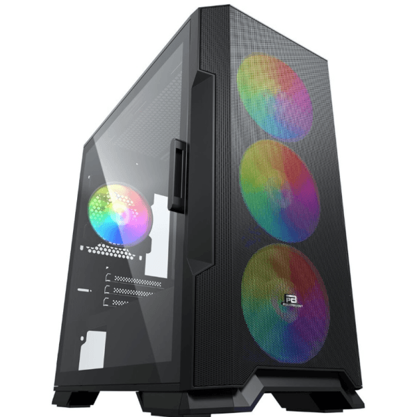 POWERBOOST VK-M509B 750W 80+ USB 3.0 ATX MESH RING RGB FAN SIYAH KASA (JBST-VKM509B) - 4