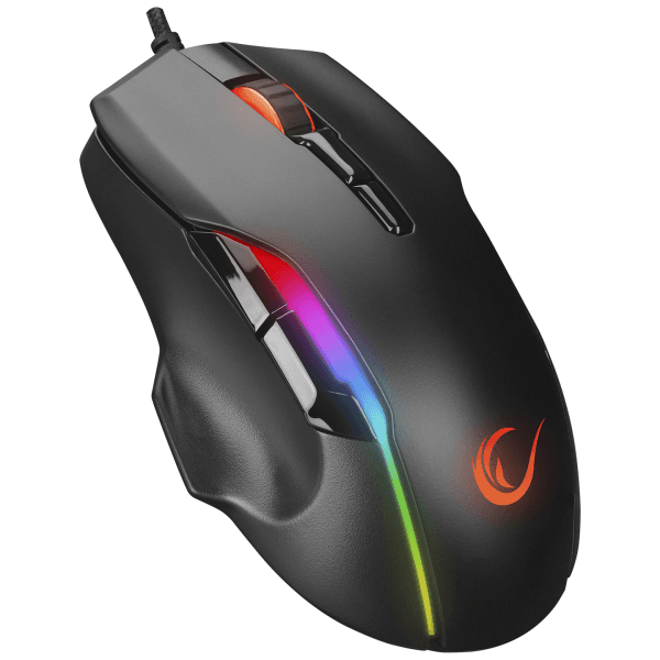 RAMPAGE SMX-R45 ORBIT USB SIYAH 6400DPI RGB LEDLI USB OYUNCU MOUSE - 6
