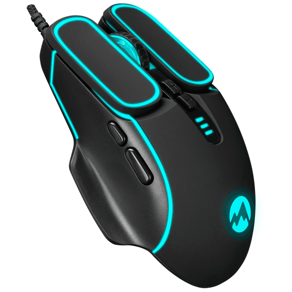 EVEREST SM-G55 X-FORA USB SIYAH 7D OPTIK 7200DPI LED IŞIKLI GAMING OYUNCU MOUSE - 6