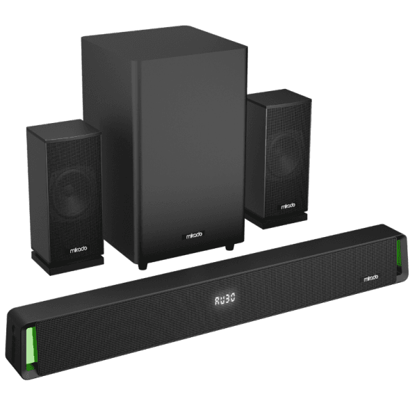 MIKADO MD-SBT35 SONICBAR SİYAH 160W RMS BT+AUX+USB+HDMI/OPTICAL EV SİNEMA SOUNDBAR SPEAKER - 2