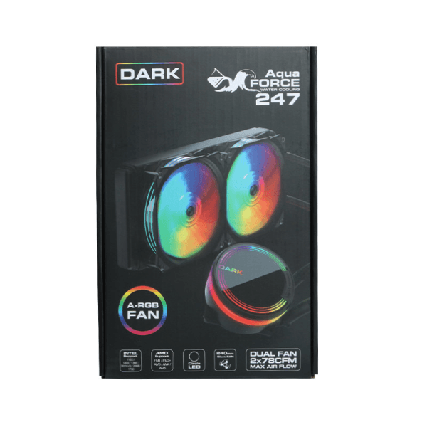 DARK AQUAFORCE W247 DKCCW247 240MM ARGB LEDLI SIVI SOĞUTMA - 12