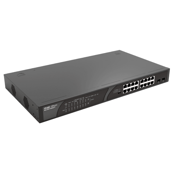 RUIJIE REYEE RG-ES118GS-P 16 PORTLU 10/100/1000 GIGABIT TAK ÇALIŞTIR SWITCH 2 GIGABIT COMBO 16 PORT POE+ (247W) - 4