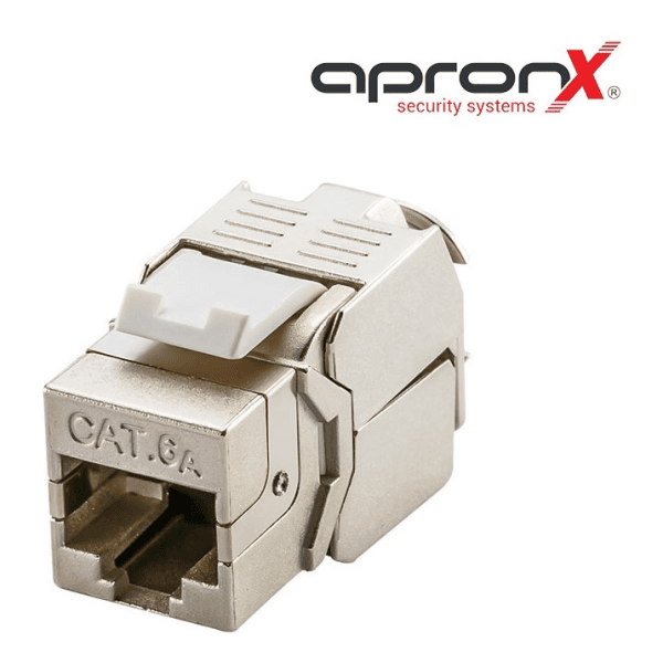 APRONX APX-FTP180 CAT6A 180° FTP KEYSTONE JACK - 2