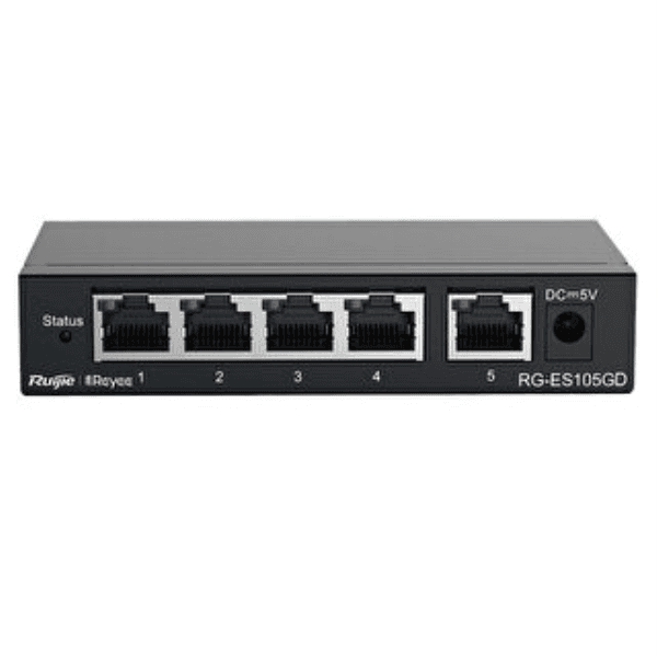 REYEE RG-ES105G D 5 PORTLU 10/100/1000 GIGABIT SWITCH METAL KASA - 2