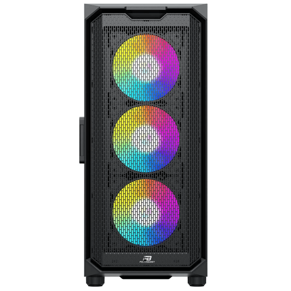 POWERBOOST VK-K521B 650W 80+ USB 3.0 ATX MESH RING RGB FAN SIYAH KASA (JBST-VKK521B) - 6