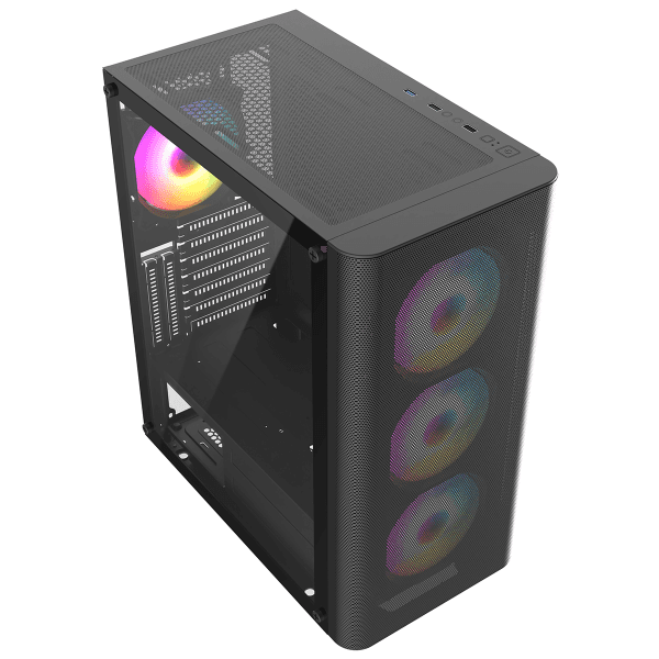 FRISBY FC-9385G 550W 4XRGB MESH E-ATX GAMING KASA - 15