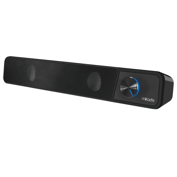 MIKADO MD-69S SİYAH 3WX2 LED IŞIKLI MULTIMEDIA SOUNDBAR SPEAKER - 6