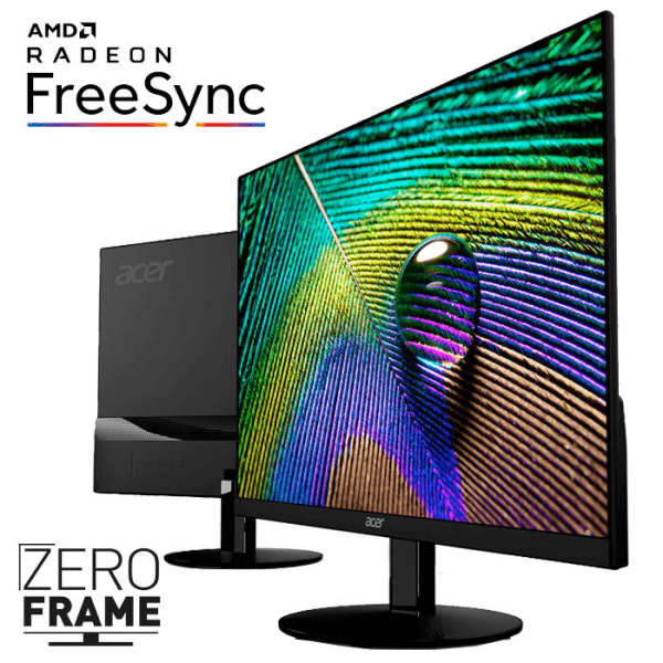 ACER SA220QABI 21.5'' FHD IPS LED 4MS 75HZ 250 NITS FREESYNC (VGA, HDMI) ULTRA İNCE ÇERÇEVESİZ MONİTÖR - 2