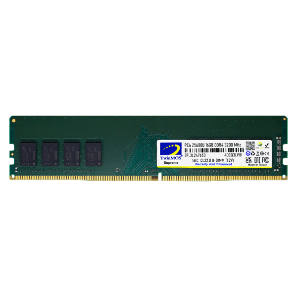 TWINMOS MDD416GB3200D 16GB DDR4 3200MHZ CL22 PC DESKTOP RAM - 2