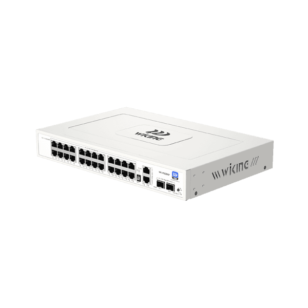 WIKING WK-PS328GF 24 PORT 1000MBPS POE + 2 PORT 1000MBPS ETHERNET UPLINK + 2 PORT 1000MBPS SFP 285W POE SWITCH - 8