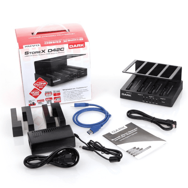 DARK DK-AC-DSD42C D42C USB3.0 OFFLINE CLONE 4LÜ DİSK İSTASYONU - 9