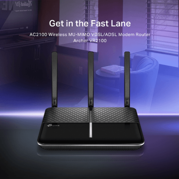 TP-LINK ARCHER VR2100 2100 MBPS KABLOSUZ DUAL BAND VDSL/ADSL MODEM ROUTER - 6