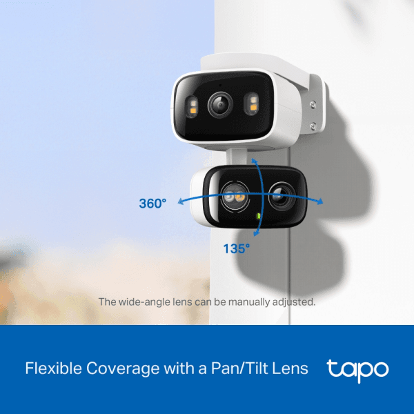 TP-LINK TAPO C246D İÇ MEKAN/DIŞ MEKAN ÇİFT LENSLİ PAN/TILT GÜVENLİK KAMERASI - 19