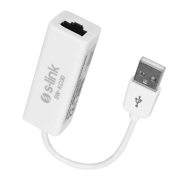 S-LINK SW-KC30 USB 2.0 TO RJ45 WIN10 UYUMLU ETHERNET ÇEVİRİCİ - 5