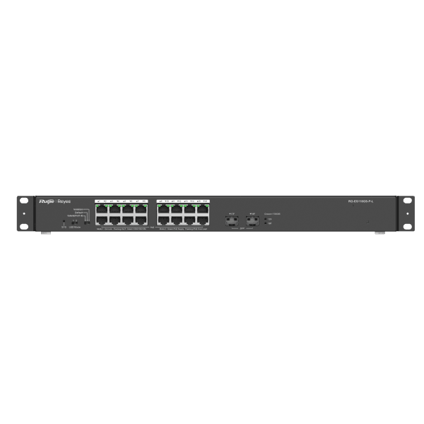 REYEE RG-ES118GS-P-L 18 PORTLU, 10/100/1000 GIGABIT, TAK ÇALIŞTIR SWITCH, 2 X SFP, 16 PORT POE+ (247W) - 11