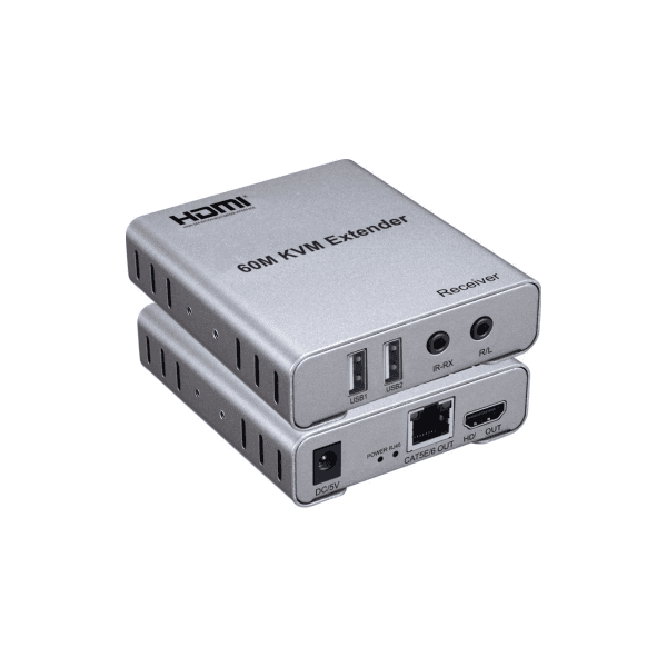APRONX APX-USB60M (KVM60M) CAT5E/CAT6 60M USB FULLHD 1080P 3D KVM HDMI EXTENDER - 9