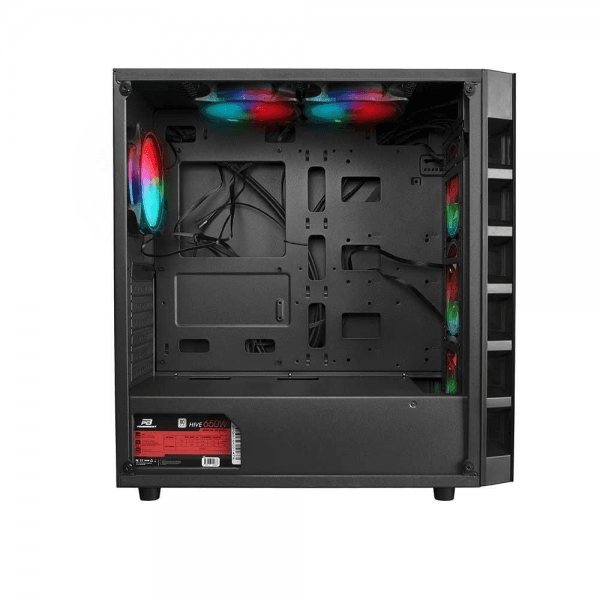 POWERBOOST X59RGB 650W 80+ USB 3.0 TEMPERED GLASS 6XRGB FANLI GAMING KASA - 11