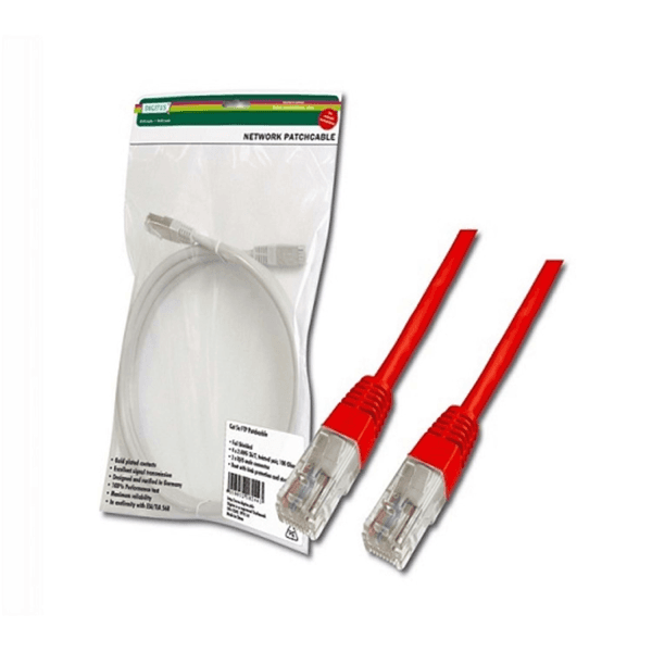 DIGITUS DK-1617-0025/R 25CM KIRMIZI CAT6 PATCH KABLO - 2