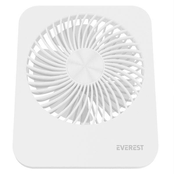 EVEREST EFN-601 BEYAZ 2000MAH 4 KADEMELİ 4000RPM HIZ METAL AYAK MASAÜSTÜ USB FAN - 3