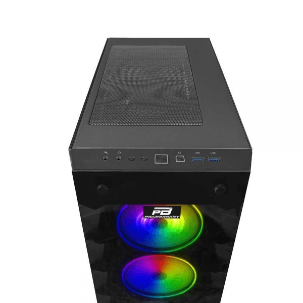 POWERBOOST X59RGB 650W 80+ USB 3.0 TEMPERED GLASS 6XRGB FANLI GAMING KASA - 10