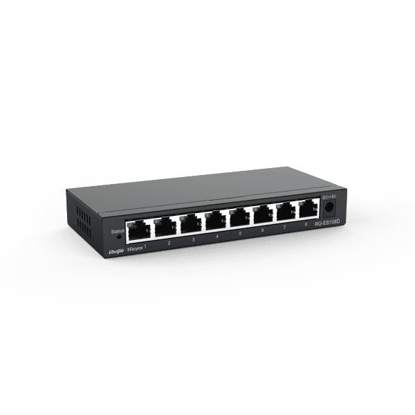 RUIJIE REYEE RG-ES108D 8 PORT 10/100MPBS SWITCH METAL KASA - 3