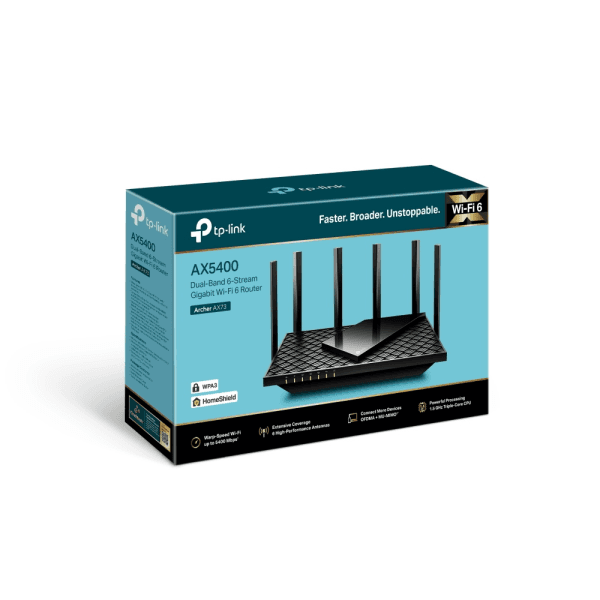 TP-LINK ARCHER AX72 AX5400 MBPS DUAL BAND GIGABIT Wi-Fi 6 ROUTER - 6