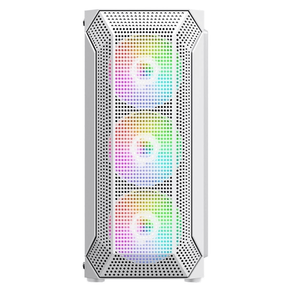 POWERBOOST VK-P1882BW 650W 80+ USB 3.0, ATX MESH FIXED RAINBOW FAN BEYAZ KASA - 7