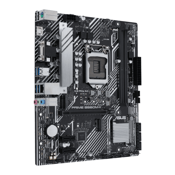 ASUS PRIME B560M-K INTEL B560 LGA1200 DDR4 4800 HDMI VGA 2X M2 USB3.2 AURA RGB - 6