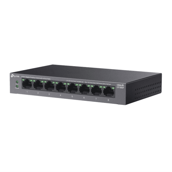 TP-LINK LS108GP 8 PORT 10/100/1000 POE 62W YONETILEMEZ SWITCH - 6