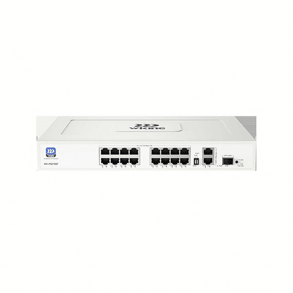WIKING WK-PS219GF 16 PORT 100MBPS POE PORT +2 PORT 1000MBPS UPLINK + 1 PORT SFP UPLINK 180W SWITCH (YÖNETİLEMEZ) - 2