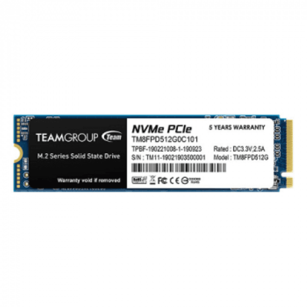 TEAM MP33 PRO 512GB 2400/2100MB/S NVME PCIE GEN3X4 M.2 SSD DISK (TM8FPD512G0C101) - 2