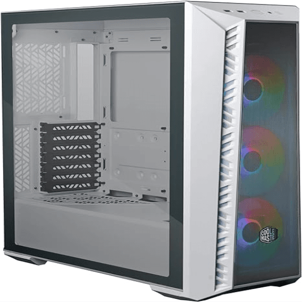COOLER MASTER MASTERBOX MB520 BEYAZ TEMPERED GLASS ARGB 4X120MM FANLI, MESH ÖN PANEL PENCERELI MIDTOWER KASA - 12
