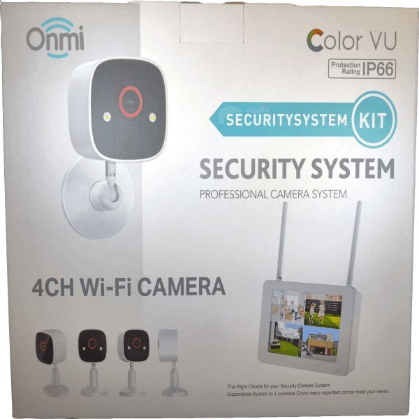 APRONX BSM400 4 KANAL NVR + 3MP 4 KAMERA FULL COLOR MİKROFONLU + 10" LCD WIFI SET - 4