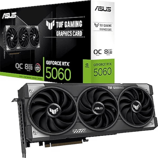 ASUS VGA TUF-RTX5060-O8G-GAMING-NVIDIA-GEFORCE-RTX 5060-8GB GDDR7-128bit--HDMI-3xDP-DLSS3 EKRAN KARTI - 2