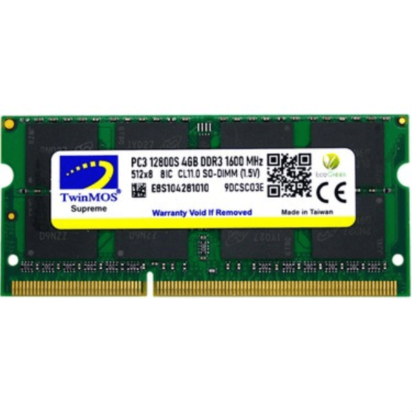 TWINMOS MDD34GB1600N 4GB DDR3 1600MHz 1.5V SODIMM - 2