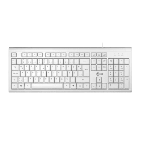 LECOO KB101-B USB KABLOLU TÜRKÇE Q KLAVYE BEYAZ - 8