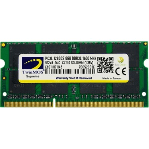 TWINMOS MDD3L8GB1600N 8GB DDR3 1600MHZ 1.35V SODIMM - 2