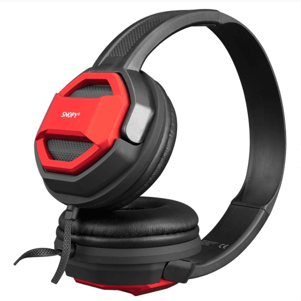 SNOPY SN-101 BONNY KIRMIZI PC TELEFON MİKROFONLU KULAKLIK - 7
