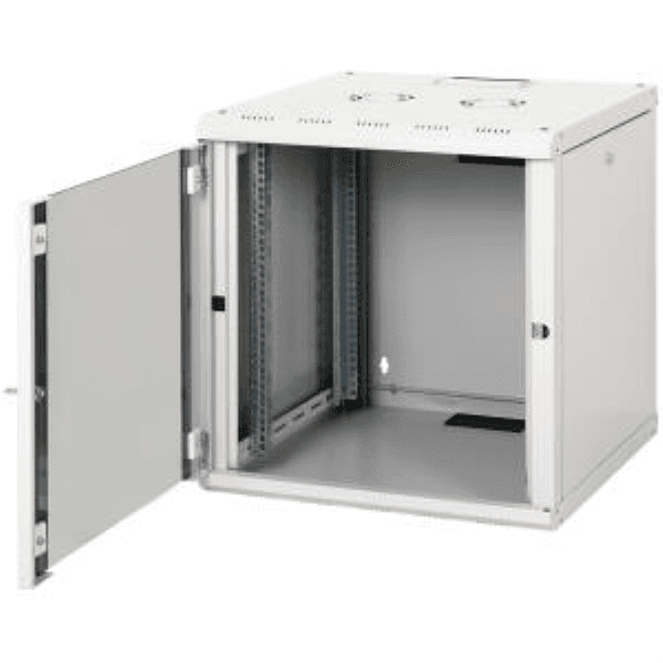 LANDE LN-WB-12U6060-LG-F DEMONTE 12U 19INCH PROLINEB YENI SERI DUVAR TIPI KABINET W600XD600MM RAL 7035 A.GRI CAMLI ON KAPAKLI - 6
